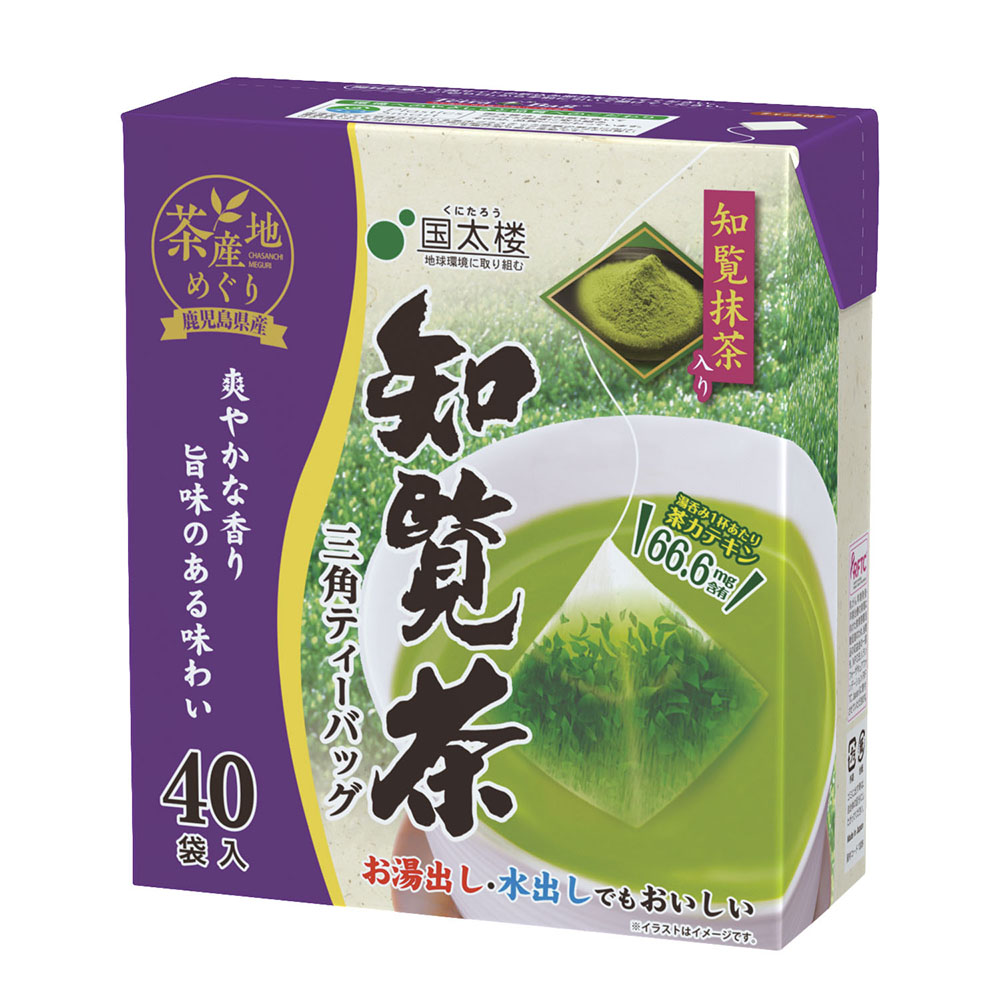 抹茶入り知覧茶三角ティーバッグ 40袋