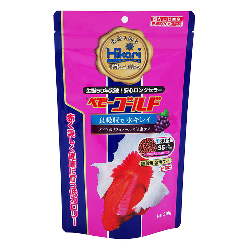 ベビーゴールド(特小粒) 金魚用 210g