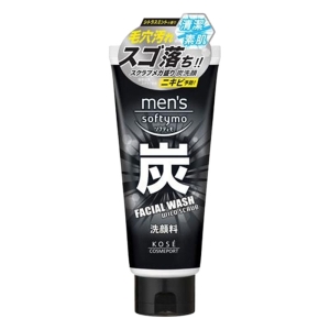 メンズ ソフティモ フェイシャルウォッシュ 炭 130g