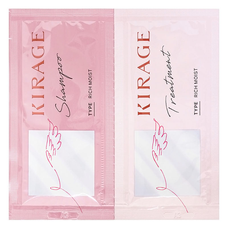 KIRAGE リッチモイストサシェ(トリートメント+シャンプー 各10ml)