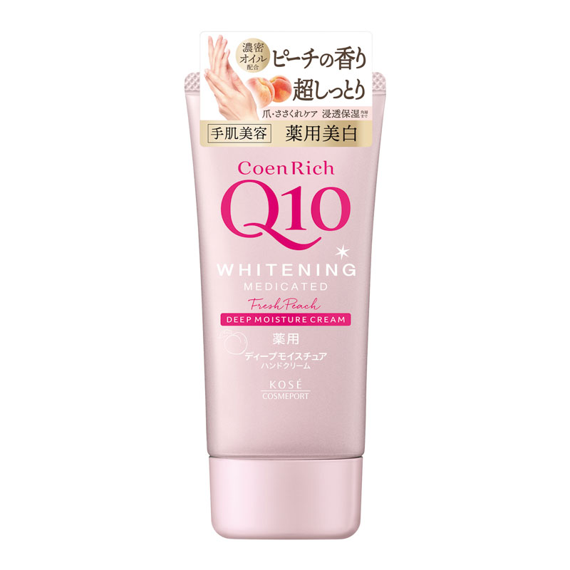 コエンリッチQ10 薬用ホワイトニング ハンドクリーム もぎたてピーチ 80g【医薬部外品】