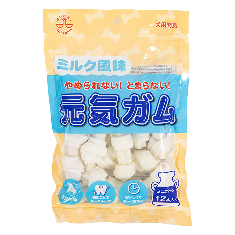 ミルク風味 元気ガム ミニボーン 12本