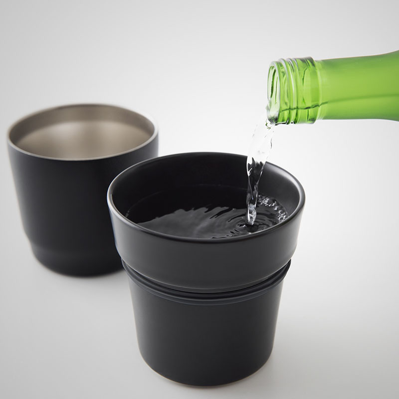 おうち居酒屋 焼酎タンブラー ATEー30B 270ml ブラック