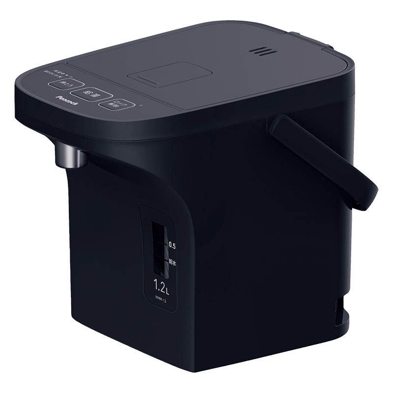 電動給湯ポット 早沸きタイプ 1.2L ブラック WMM-12B