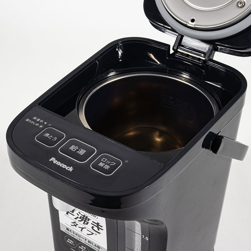 電動給湯ポット 早沸きタイプ 2.2L ブラック WMM-22B