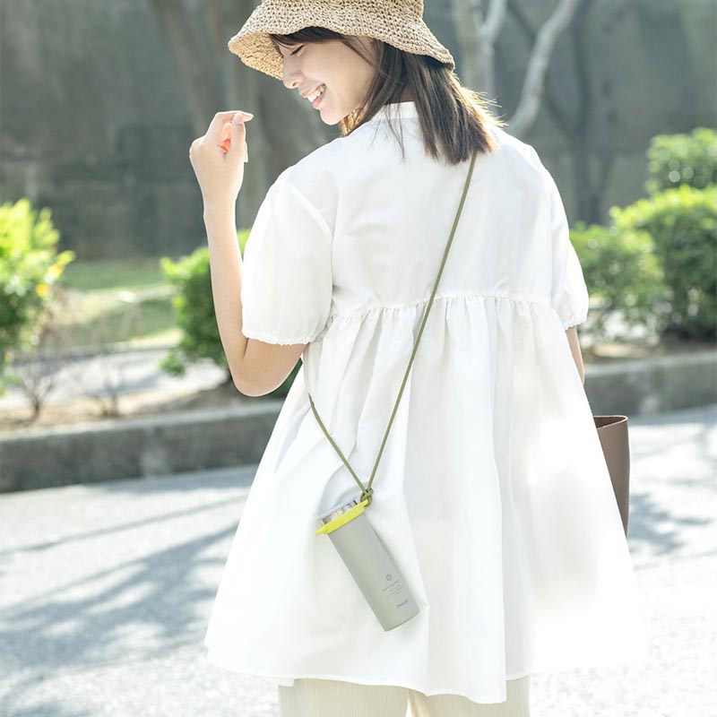 ミニアイスパック ストラップ付 シリコーン氷のうタイプ 保冷専用 モスグレー