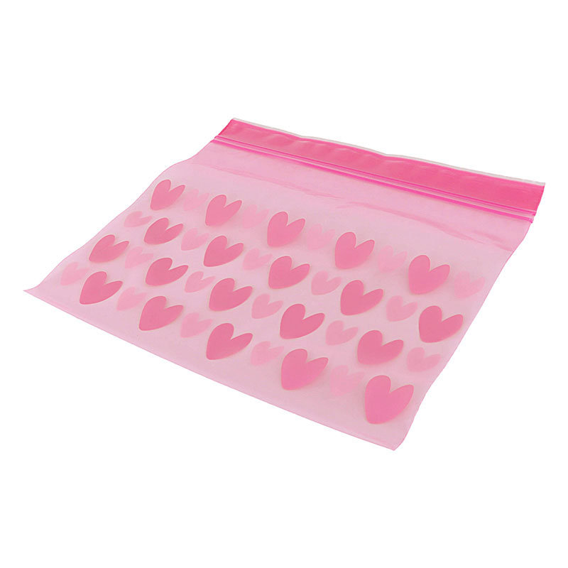カラージッパーバッグ Mサイズ 30P入 ピンク