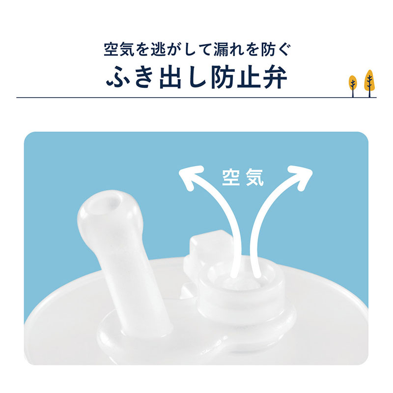 ラクマグ 漏れないストロー240N 240ml リボン(LA)