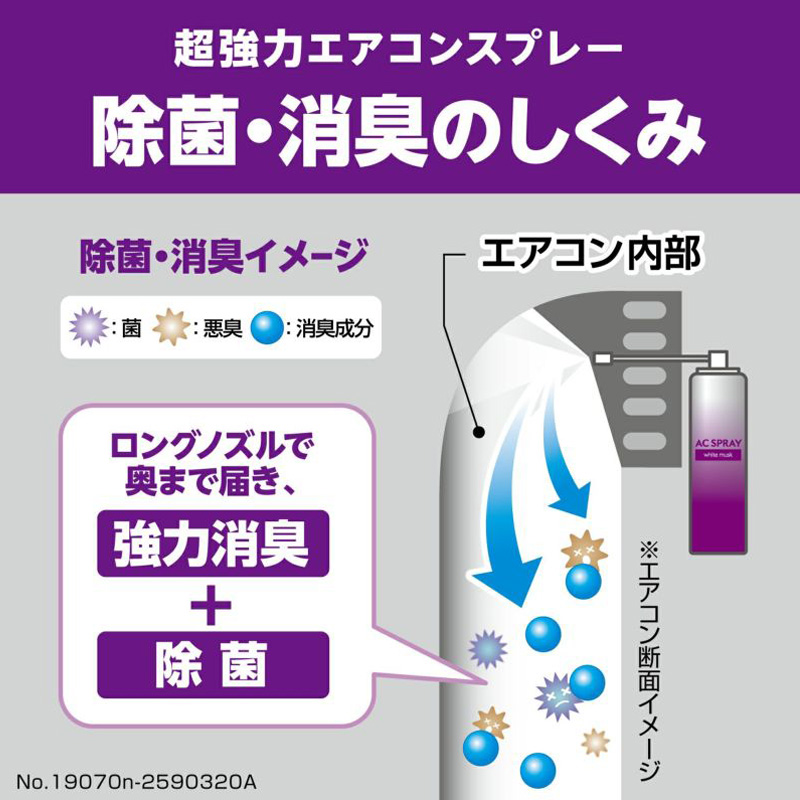 超強力ACスプレー銀 WM 90ml ホワイトムスク