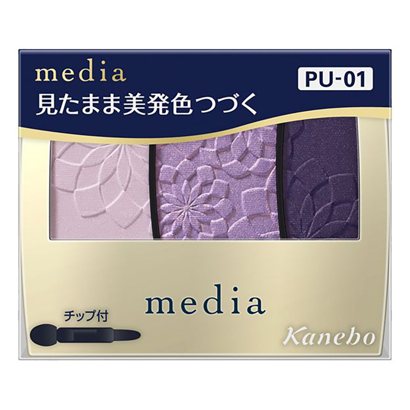 メディア グラデカラーアイシャドウN PU-01　3.1g