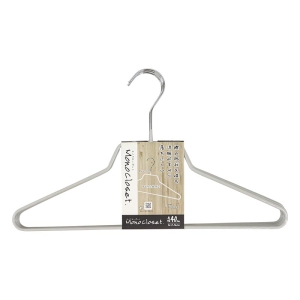 【お取り寄せ商品】ネックシャツハンガー ノンスリップ 肩幅40cm 5本組