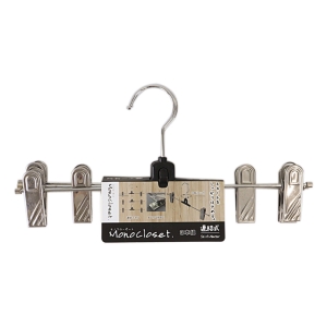 【お取り寄せ商品】メタルクリップハンガー 連結式 3本組