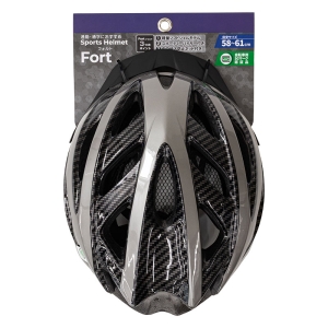 スポーツヘルメット Fort 58-61cm カーボン シルバー SI