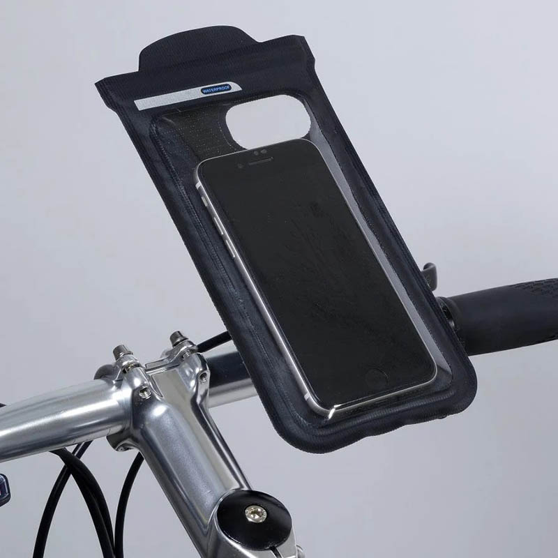 指紋認証対応スマホホルダー 袋タイプ ブラック