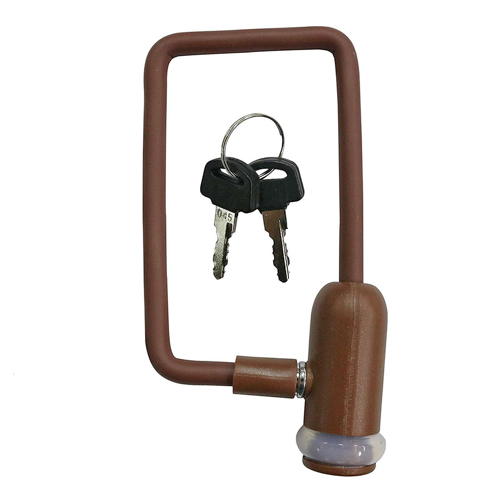 Eバイク用バッテリーロック SL 73772 ブラウン