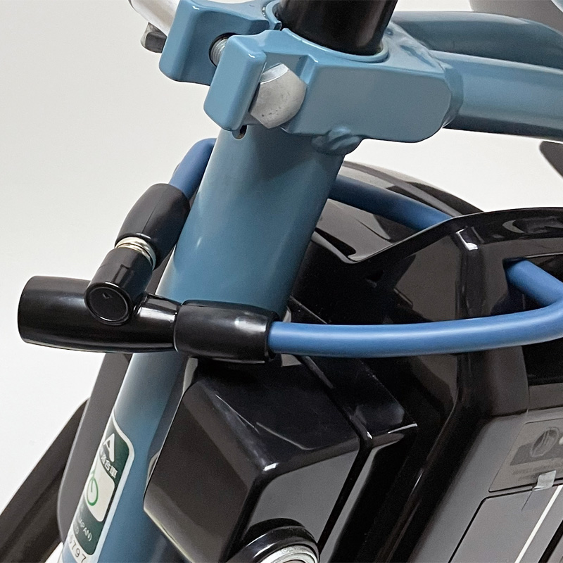 Eバイク用バッテリーロック キー式 30cm ネイビー