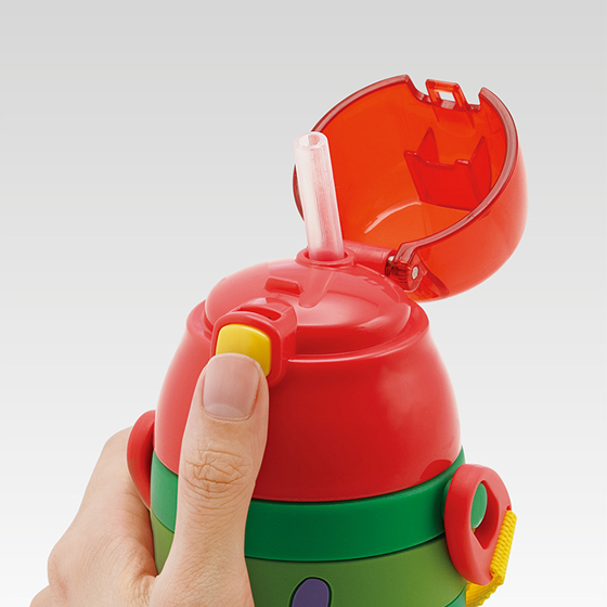【お取り寄せ商品】3D ワンプッシュストローボトル 380ml はらぺこあおむし