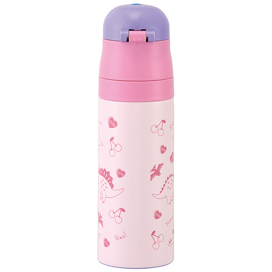 【お取り寄せ商品】カバー付ダイレクトステンレスボトル 470ml ハッピー＆スマイル