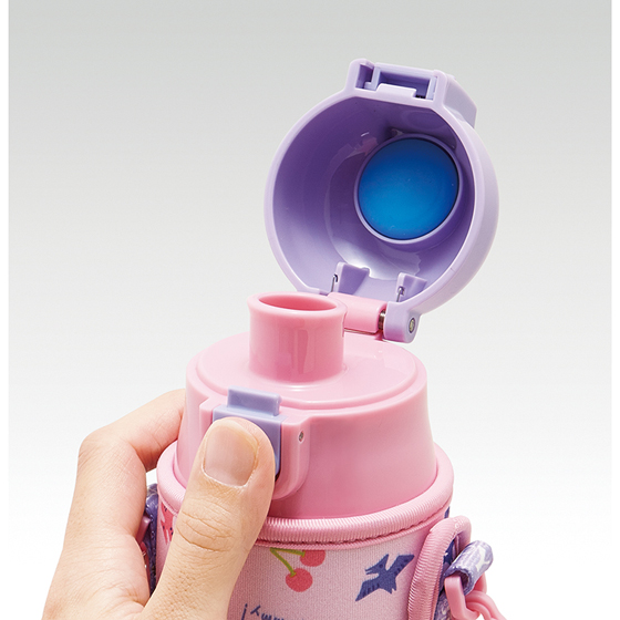 【お取り寄せ商品】カバー付ダイレクトステンレスボトル 470ml ハッピー＆スマイル