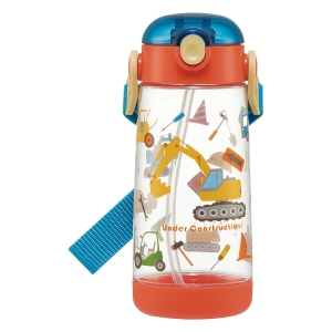 【お取り寄せ商品】ワンプッシュストローボトル 480ml はたらくクルマ