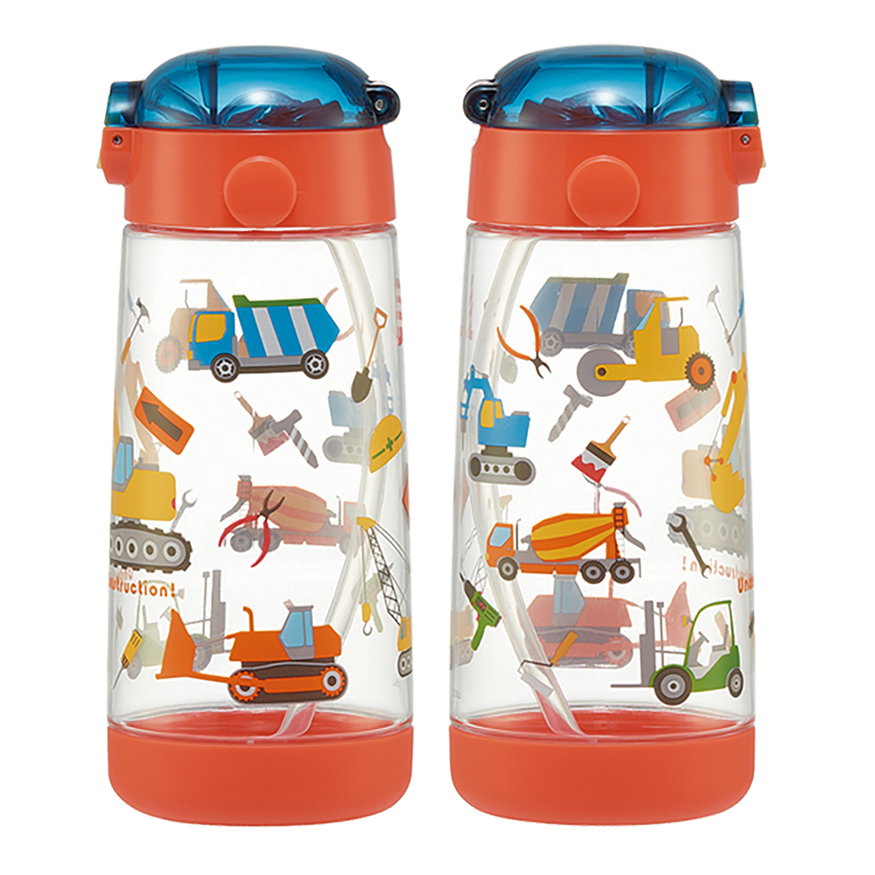 【お取り寄せ商品】ワンプッシュストローボトル 480ml はたらくクルマ