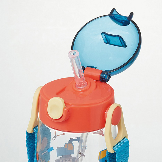 【お取り寄せ商品】ワンプッシュストローボトル 480ml はたらくクルマ
