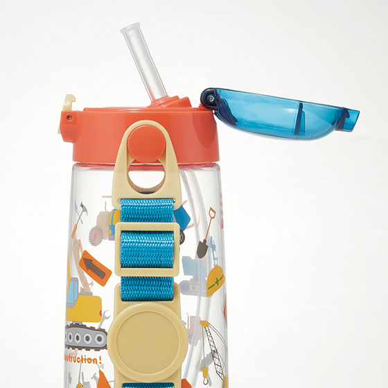 【お取り寄せ商品】ワンプッシュストローボトル 480ml はたらくクルマ
