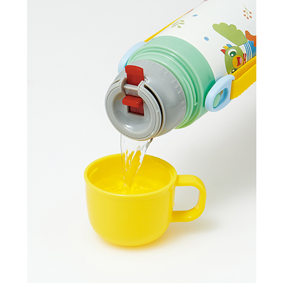 【お取り寄せ商品】超軽量2WAY ステンレスボトル 直飲み470ml コップ飲み430ml しまじろう23