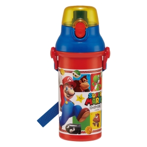 【お取り寄せ商品】抗菌 直飲プラボトル 480ml スーパーマリオ23