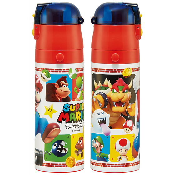 【お取り寄せ商品】超軽量ダイレクトステンレスボトル 470ml スーパーマリオ23