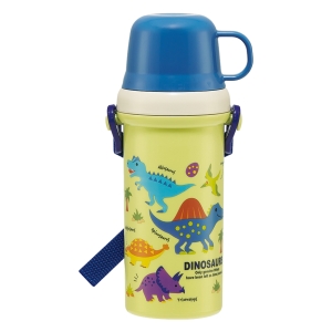 【お取り寄せ商品】ワンタッチ プラスチック 2WAY ボトル 480ml ディノサウルス