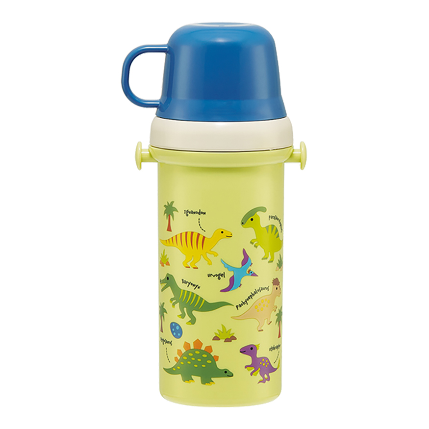 【お取り寄せ商品】ワンタッチ プラスチック 2WAY ボトル 480ml ディノサウルス