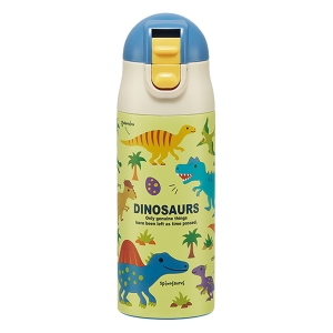 【お取り寄せ商品】超軽量ワンプッシュ ステンレスボトル 360ml ディノサウルス