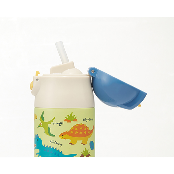 【お取り寄せ商品】超軽量ワンプッシュ ステンレスボトル 360ml ディノサウルス