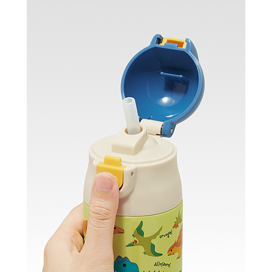 【お取り寄せ商品】超軽量ワンプッシュ ステンレスボトル 360ml ディノサウルス