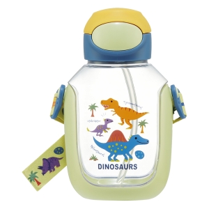【お取り寄せ商品】ワンプッシュストローボトル 530ml ディノサウルス