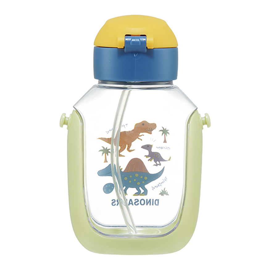 【お取り寄せ商品】ワンプッシュストローボトル 530ml ディノサウルス