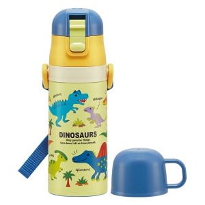 【お取り寄せ商品】2WAYステンレスボトル 400ml｜350ml ディノサウルス