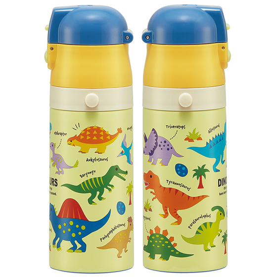 【お取り寄せ商品】2WAYステンレスボトル 400ml｜350ml ディノサウルス