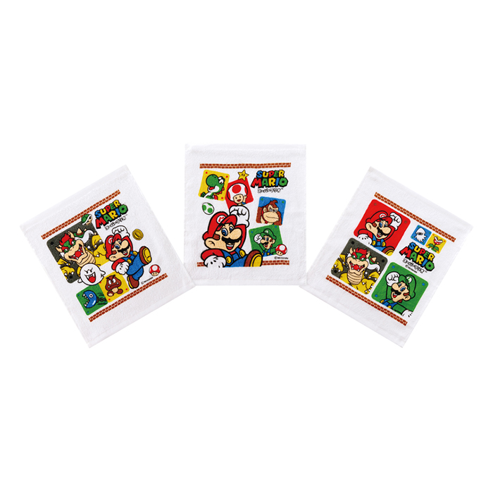 【お取り寄せ商品】おしぼりタオル 3枚セット スーパーマリオ23