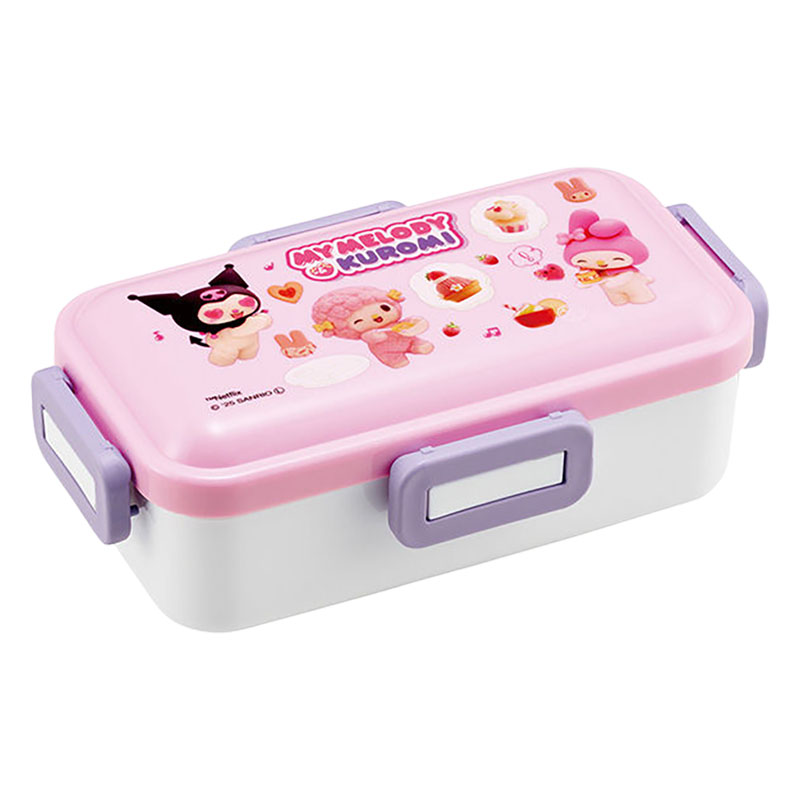 【お取り寄せ商品】おかずがつぶれにくい ふわっと弁当箱 1段 530ml マイメロ＆クロミ ネトフリ