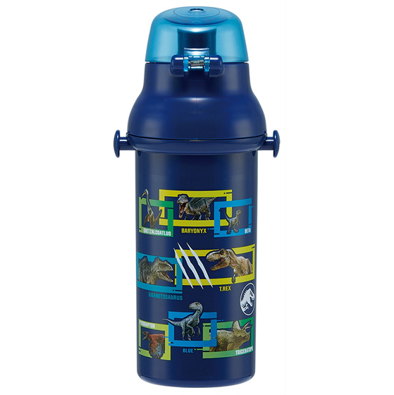 【お取り寄せ商品】抗菌 直飲プラボトル 480ml ジュラシックワールド24