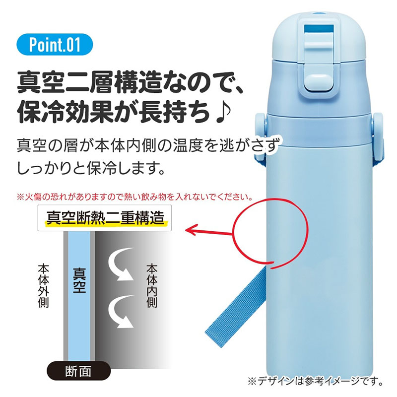超軽量ダイレクトステンレスボトル 0.47L パウパトロール