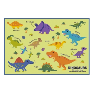 レジャーシート 1人用 90×60cm  ディノサウルス