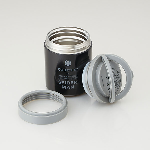 【お取り寄せ商品】折りたたみ ハンドル付き 保温 保冷 デリカポット 500ml スパイダーマン