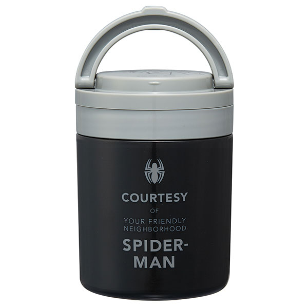 【お取り寄せ商品】折りたたみ ハンドル付き 保温 保冷 デリカポット 500ml スパイダーマン