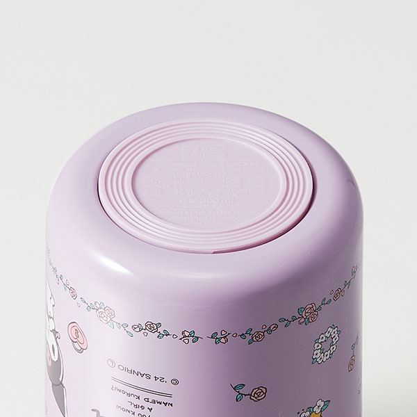 折りたたみ ハンドル付き 保温 保冷 デリカポット スープジャー 300ml クロミフラワーレトロ