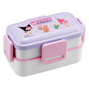【お取り寄せ商品】おかずがつぶれにくい ふわっとフタ弁当箱 2段 600ml マイメロ＆クロミ