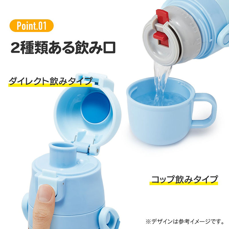 超軽量 2WAY ステンレスボトル 470ml・430ml ピクミン