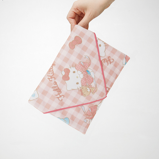 【お取り寄せ商品】くっつくランチクロス 43cm キティビックリボン